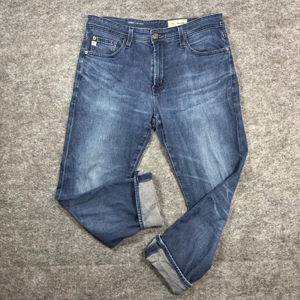 AG Goldschmied Everett Slim Straight Selvedge Jeans Mens 32x33 (Fits 33x27.5)